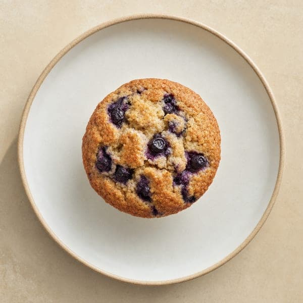 Fit muffinki borówkowe z mąką pełnoziarnistą