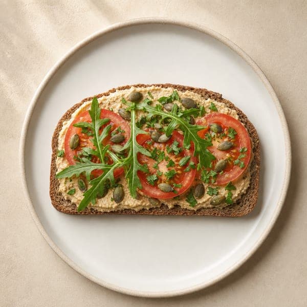 Pieczywo z pastą z wędzonego tofu