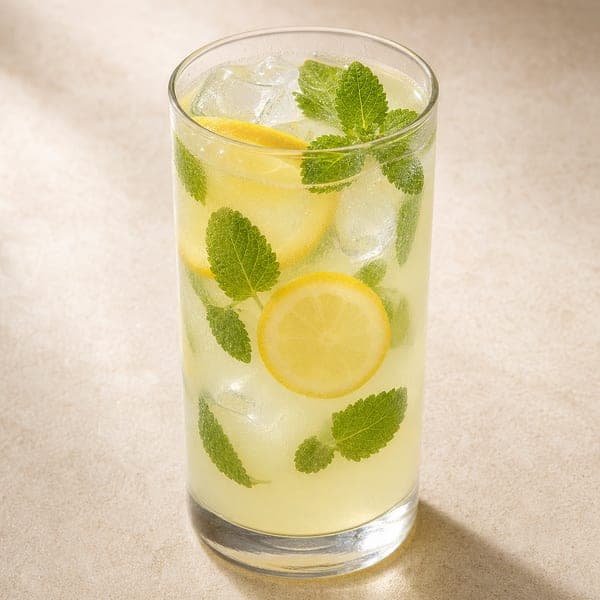 Lemoniada z cytryną i melisą