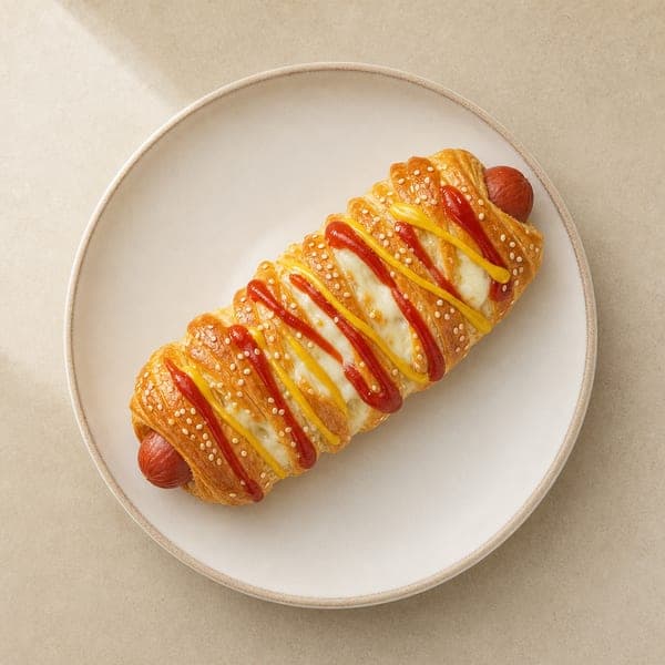 Hot dogi owinięte ciastem francuskim