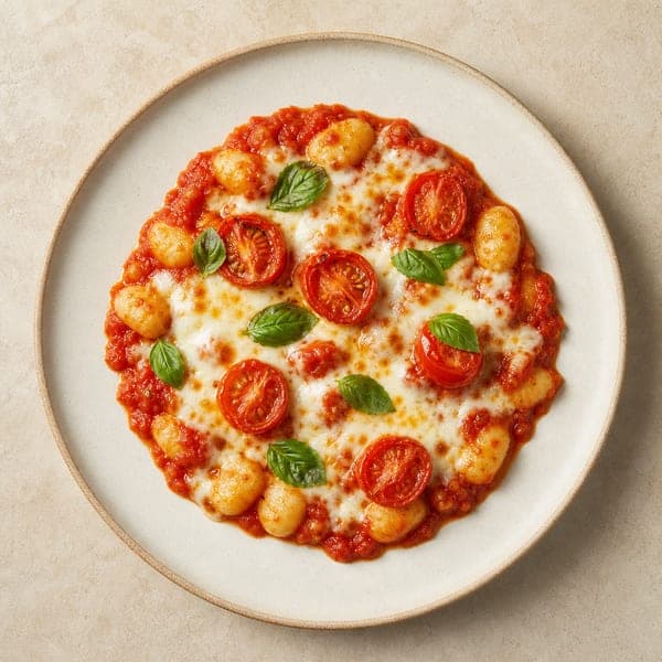 Gnocchi zapiekane z sosem pomidorowym i mozzarellą