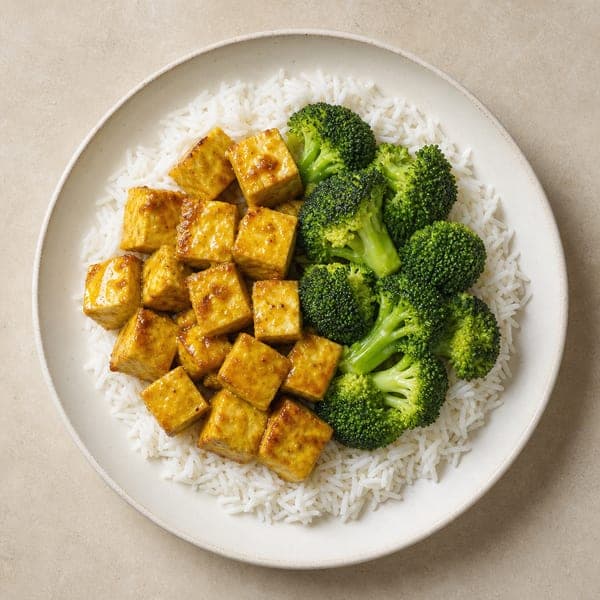 Tofu pieczone w marynacie musztardowej