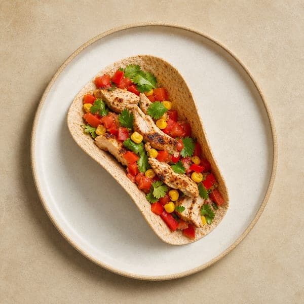 Tacos z kurczakiem z grilla i salsą pomidorową
