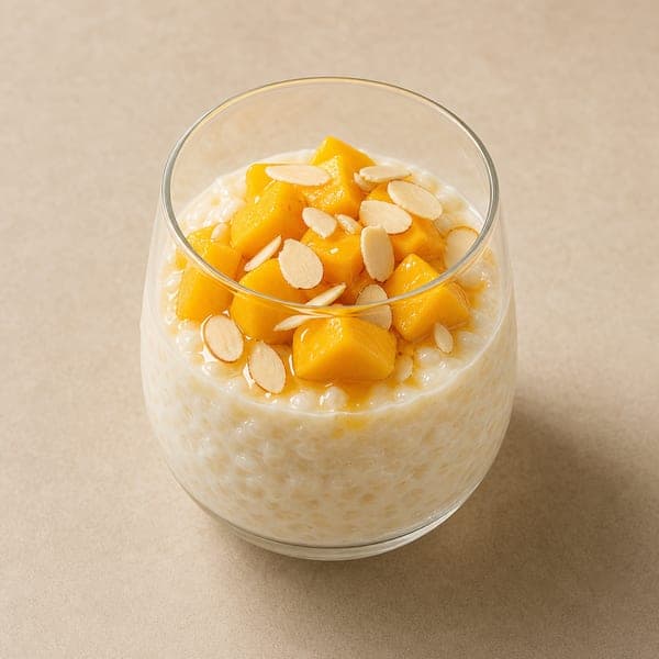 Ryżowy budyń z mango