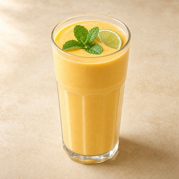 Koktajl z jogurtu, mango i mięty