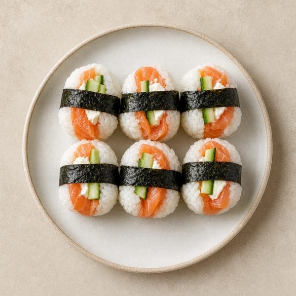 Kulki sushi w stylu japońskim