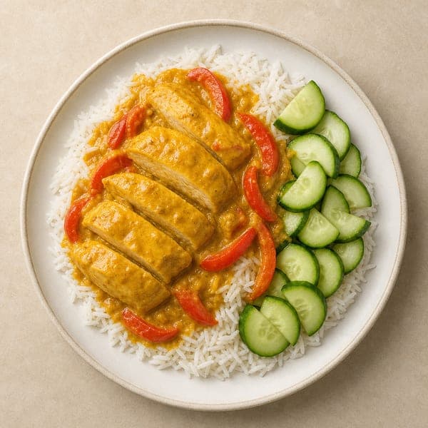 Kurczak w aromatycznym sosie curry