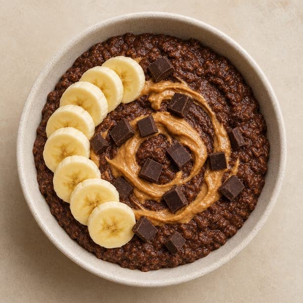 Owsianka brownie z mikrofalówki