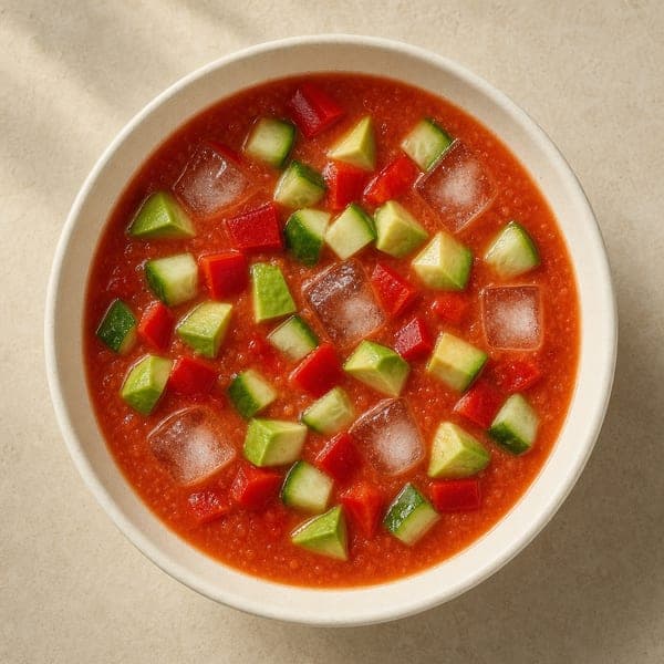 Chłodnik pomidorowy w stylu gazpacho