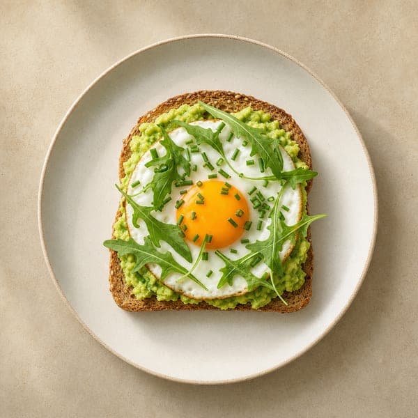 Tost z awokado i jajkiem sadzonym