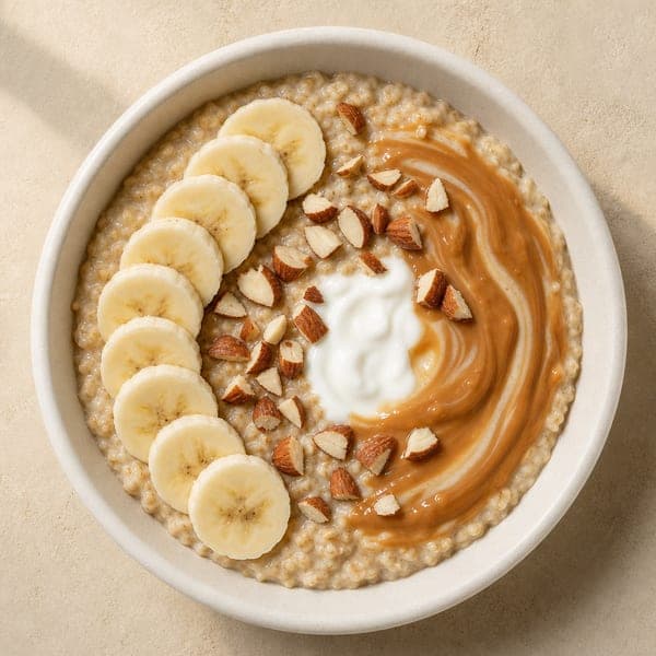 Owsianka banoffee z kremem karmelowym