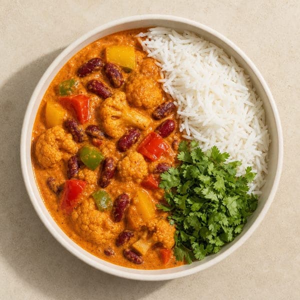 Tikka masala z fasolą