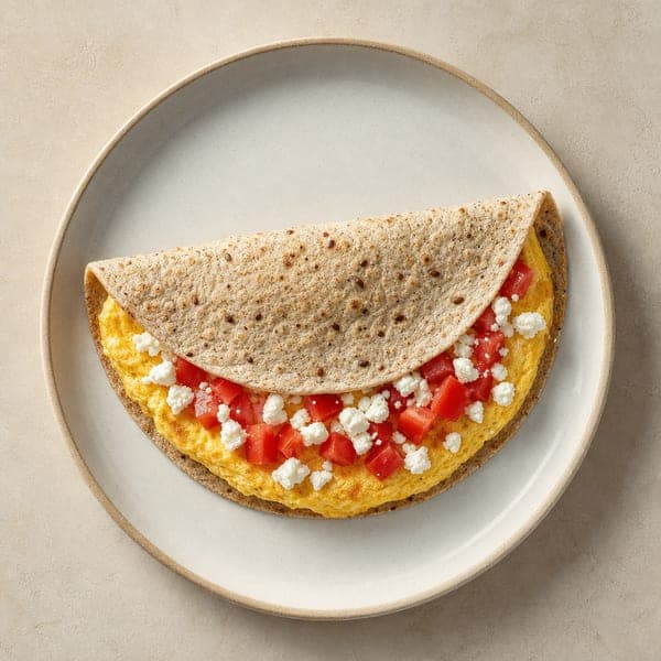 Omlet zawinięty w tortillę