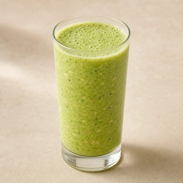 Zielony koktajl z selerem naciowym, bananem i kiwi