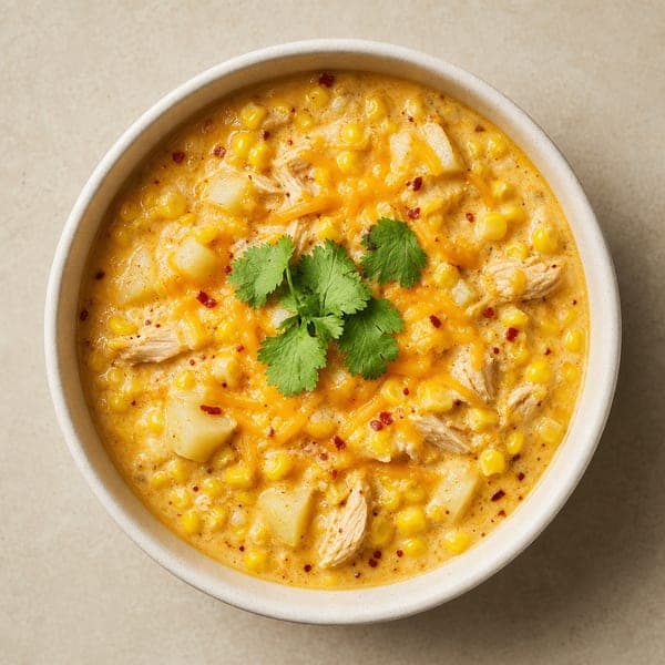 Gęsty chowder kukurydziany