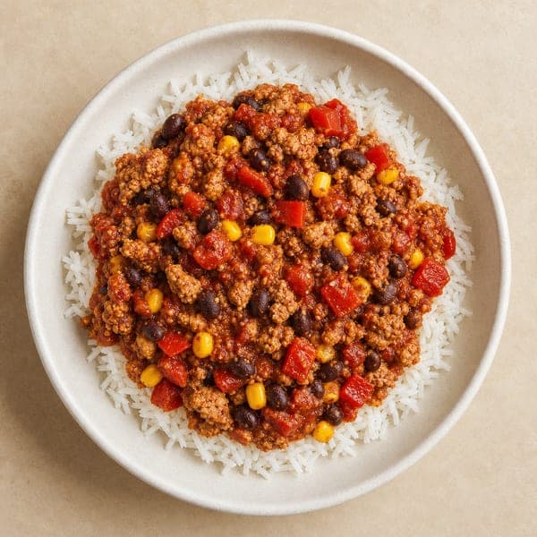 Chilli con carne z mielonym indykiem
