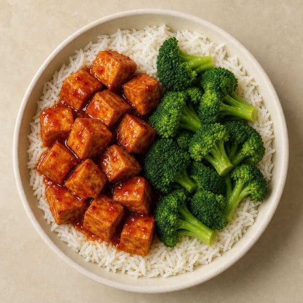 Pikantne tofu w kleistym sosie