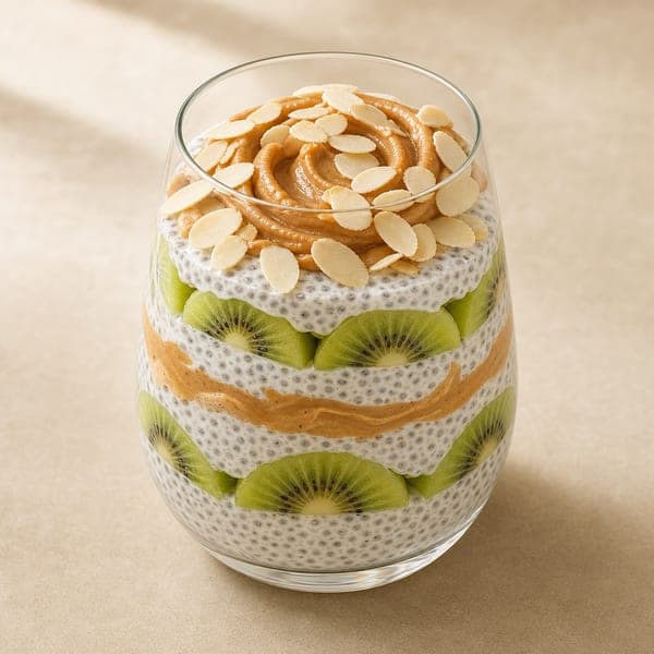 Pudding chia z dodatkiem odżywki białkowej