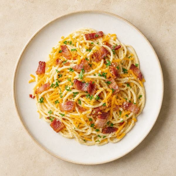 Carbonara w wersji fit z jogurtem