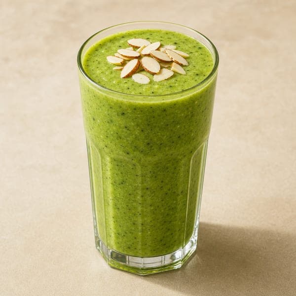 Smoothie z kiwi, jabłkiem, szpinakiem i pomarańczą
