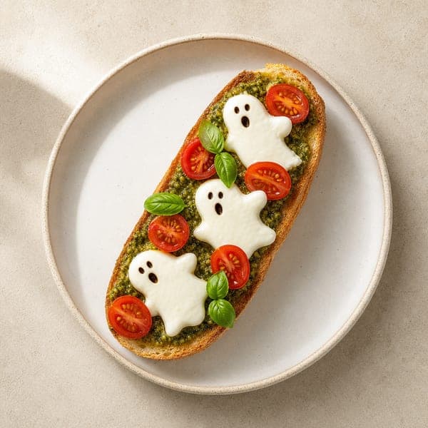 Halloweenowe kanapki z duszkami