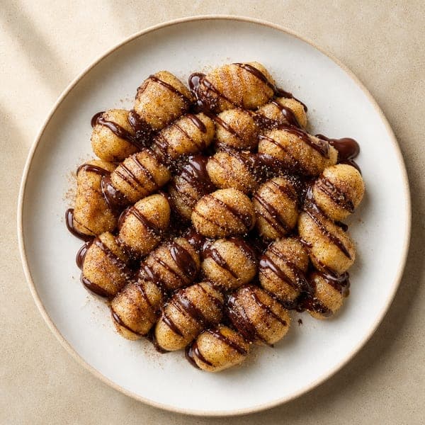 Gnocchi à la churros z czekoladą