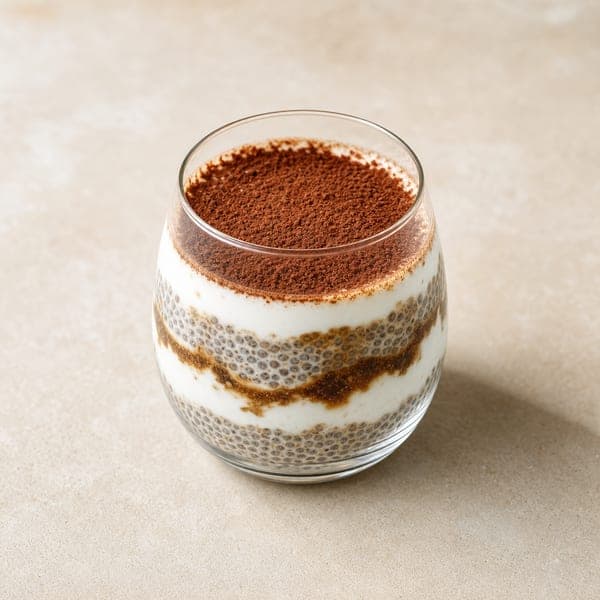Deser chia w stylu tiramisu