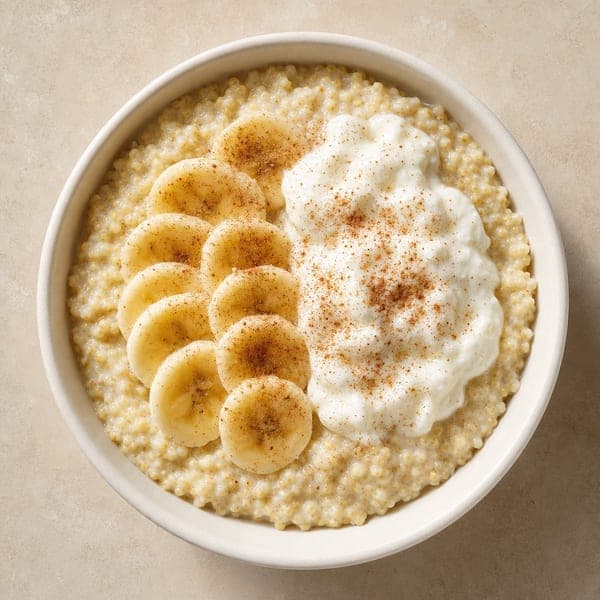 Jaglanka z bananem i aromatem cynamonu