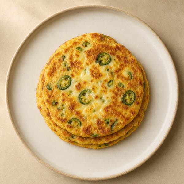 Pikantne placki kukurydziane z jalapeño i serem